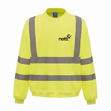 personalised high vis sweatshirt