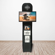 Peacock Fabric Media Display Stand